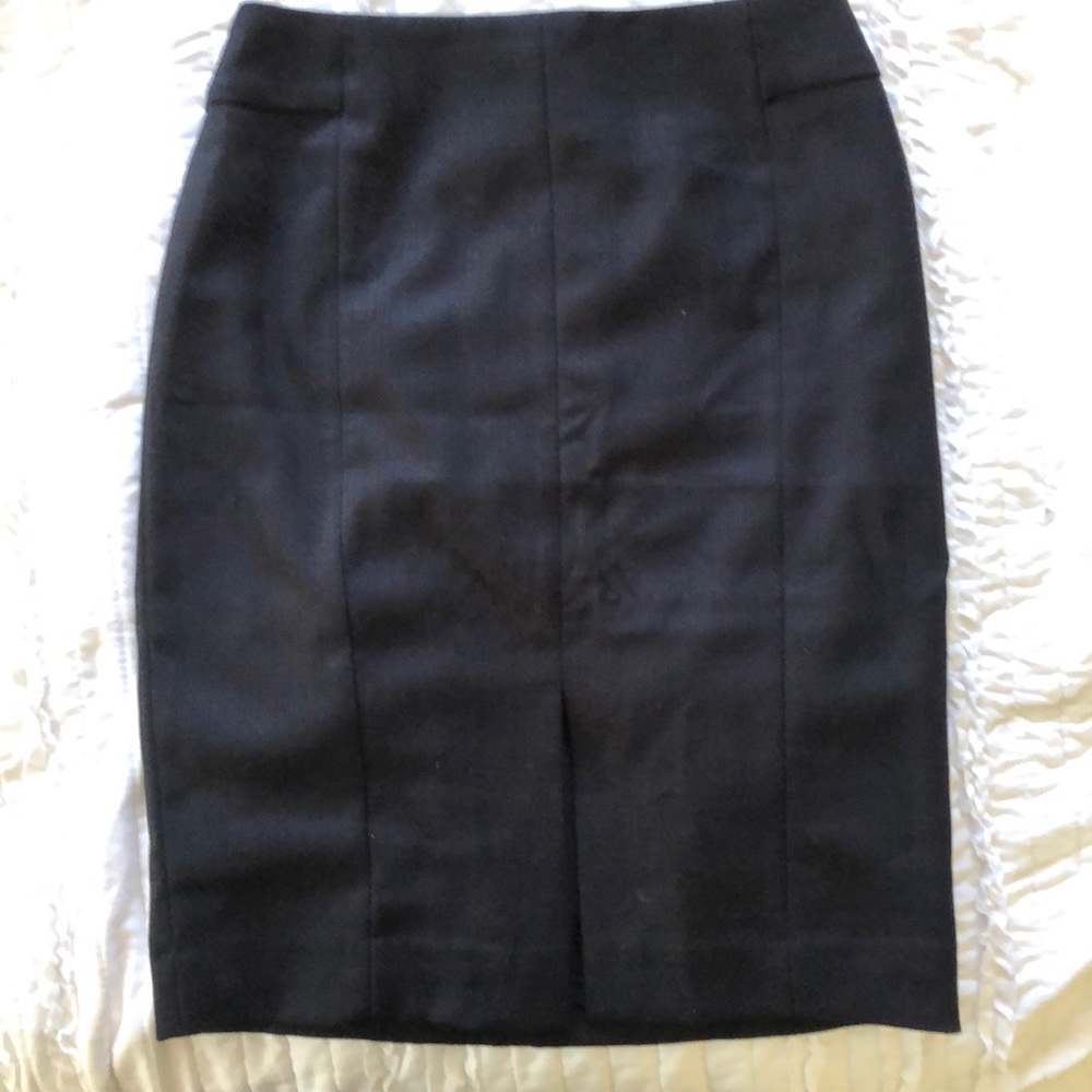Navy blue pencil skirt